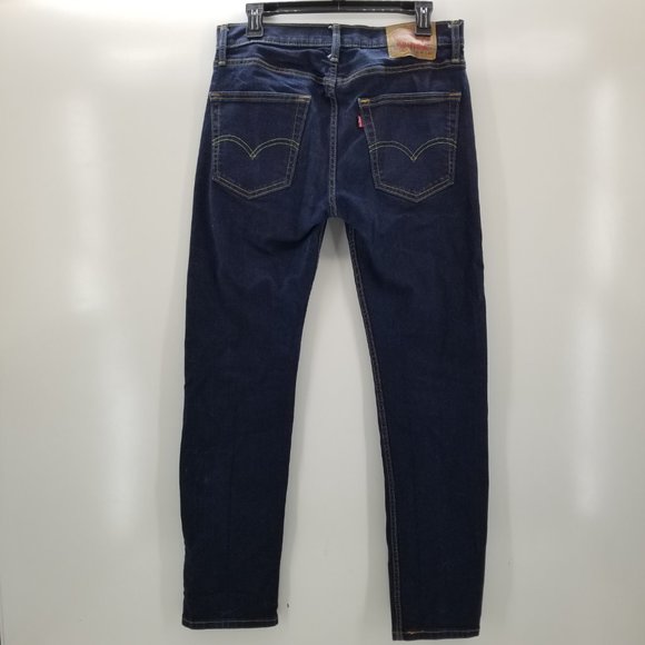 2 of Levis 502 Jeans Mens  Premium Regular Taper Dark Wash Stretch 30x31 - Picture 6 of 9